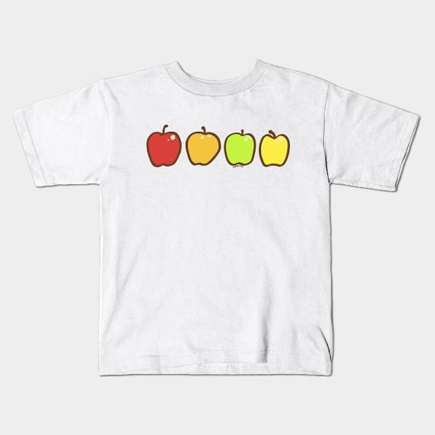 Harvest Apples Kids T-Shirt by Jan Grackle